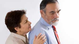 affluent couple with communication issues